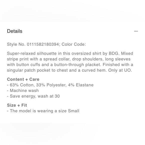 NWT | BDG Frankie Spliced Oversized Shirt - Picture 5 of 16